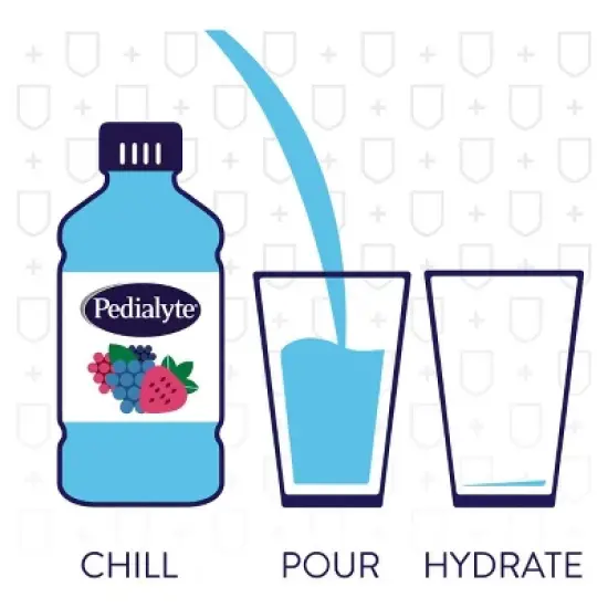 Pedialyte Immune Support Electrolyte Solution Hydration Drink - Iced Berry - 33.8 fl oz image {7}