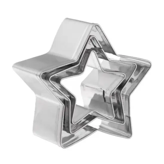 Unique Bargains Durable Rust-proof Dishwasher Safe Cookie Cutter Assorted Sizes 3 Pcs image {17}