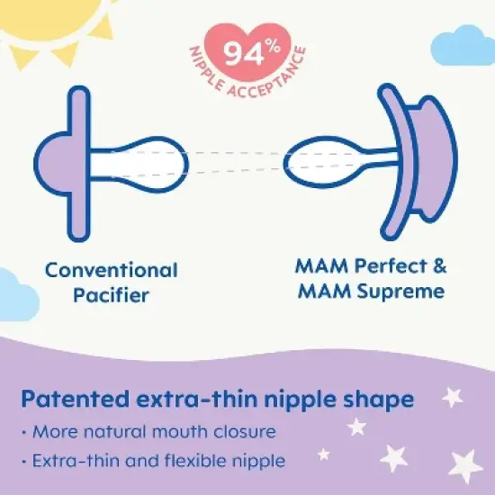 MAM Pacifier Perfect Night 6-16m - 2pk - Boy image {3}