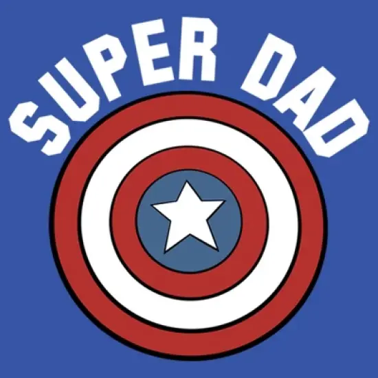 Men's Marvel Super Dad Captain America Shield Sweatshirt image {1}