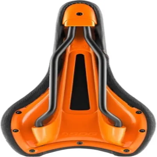 SDG Radar Saddle - Black/Orange Rail Material: Titanium Alloy Width: 138 image {4}