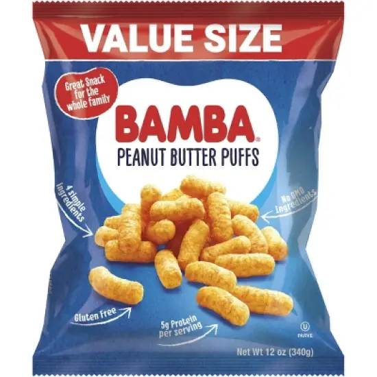 Osem Bamba Peanut Butter Puffs Baby Snacks - 12oz image {4}