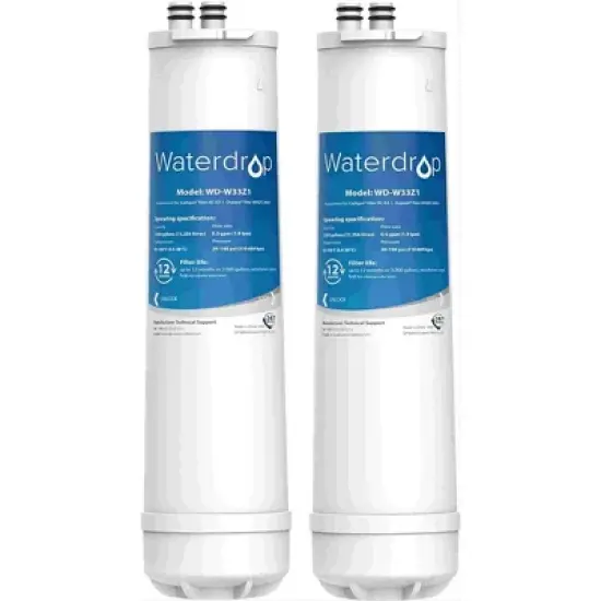 Waterdrop RC 1 EZ-Change, WFQTC30001, WFQTC70001 Basic Water Filtration Replacement,3K Gallons (Pack of 2) image {8}