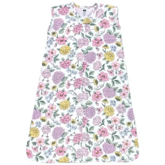 Hudson Baby Infant Girl Cotton Sleeveless Wearable Sleeping Bag, Sack, Blanket, Vintage Blossom image {2}