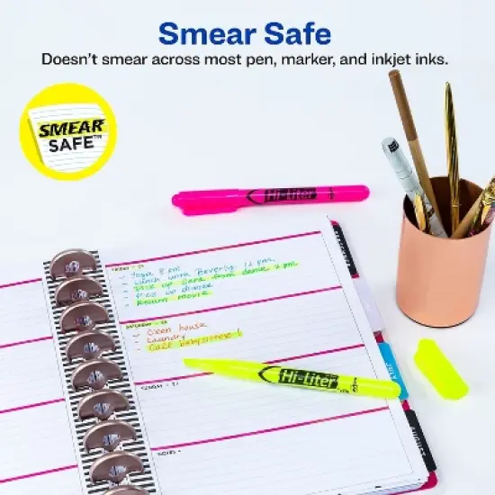 Avery HI-LITER Desk/Pen-Style Combo Highlighter Chisel/Bullet Assorted Colors 24/PK 29862 image {1}