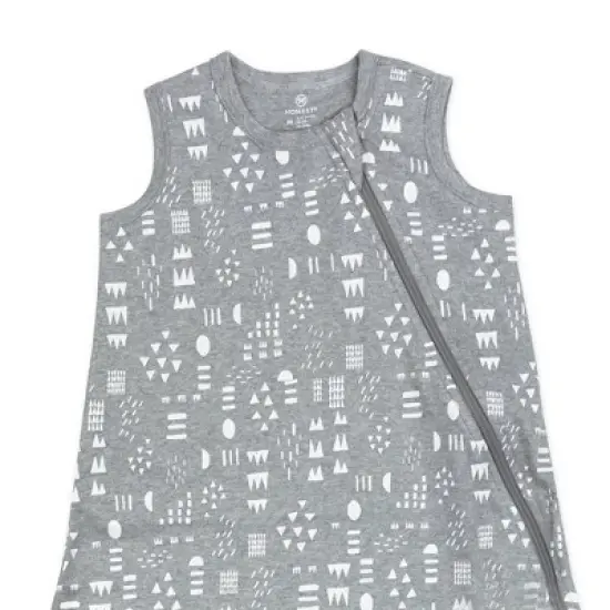 Honest Baby Organic Cotton Interlock Wearable Blanket - Pattern Play Heather image {1}