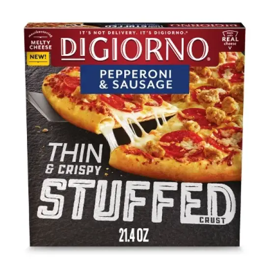 DiGiorno Thin & Crispy Stuffed Crust Pepperoni & Sausage Frozen Pizza - 21.4oz image {17}