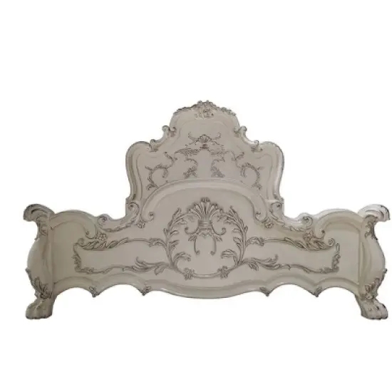 91" Queen Bed Dresden Traditional Carved Design & Claw Feet - Acme Furniture image {1}