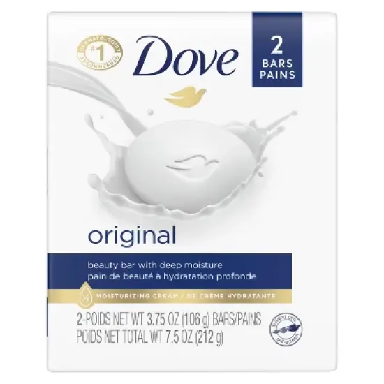 Dove Beauty White Moisturizing Beauty Bar Soap image {1}