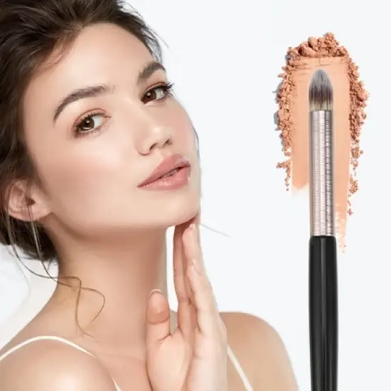 Unique Bargains Makeup Brushes and Sets Black 3 Pcs image {5}