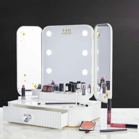 FAO Schwarz Makeup Vanity Mirror Set image {4}