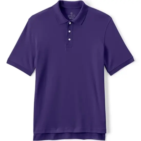 Lands' End School Uniform Men's Long Sleeve Interlock Polo Shirt image {13}