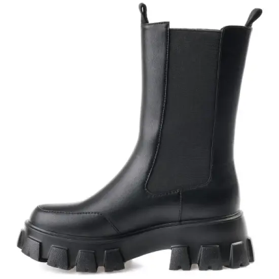 Journee Collection Womens Vista Tru Comfort Foam Pull On Block Heel Booties image {1}