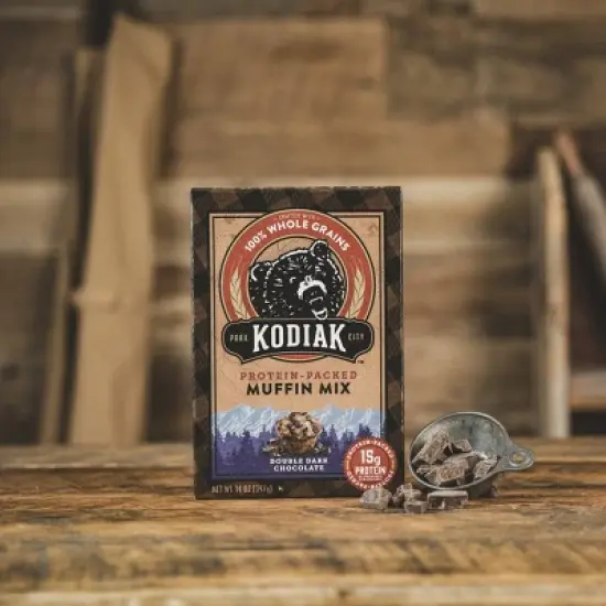Kodiak Protein-Packed Muffin Mix Double Dark Chocolate - 14oz image {4}