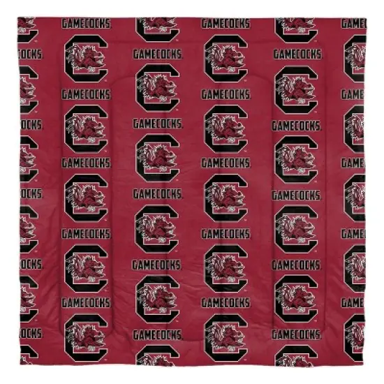 NCAA South Carolina Gamecocks Rotary Bed Set image {1}
