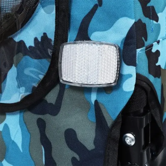 COWLOWN Orange Outdoor Heavy Duty Collapsible Pet Bike Trailer with Universal Hitch, Foldable Dog/Cargo Carrier Cart for Bicycles image {5}