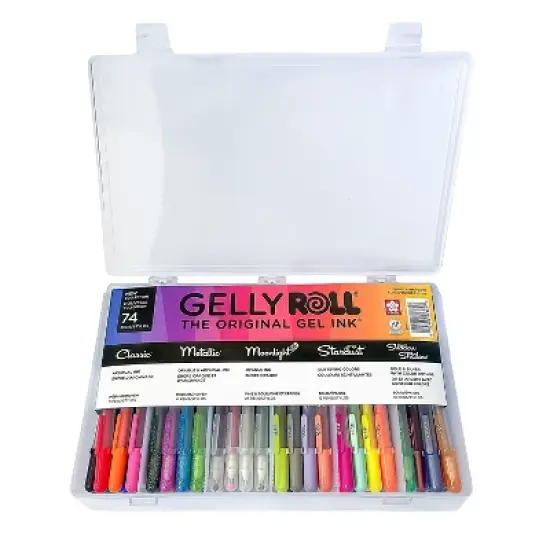 Sakura Gelly Roll Gel Pens Assorted Ink Colors 74/Pack (SAK57364) image {1}