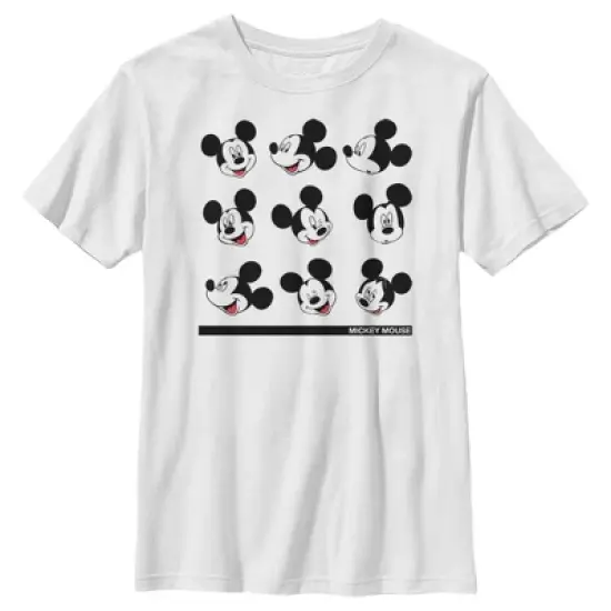 Boy's Disney Mickey Mouse Silly Faces T-Shirt image {3}