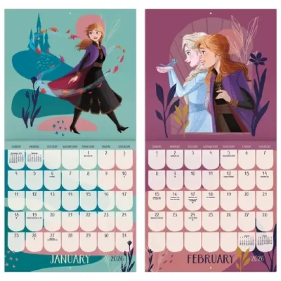 Disney 2026 Frozen 12"x12" Wall Calendar image {5}