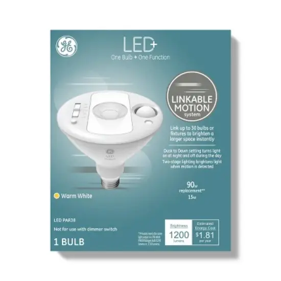 GE LED+ Linkable Motion Security Light Bulb image {1}