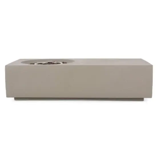 Evatt Outdoor Fire Pit: Propane Tank Holder, No Assembly, Heat & Rust-Resistant - Christopher Knight Home image {1}