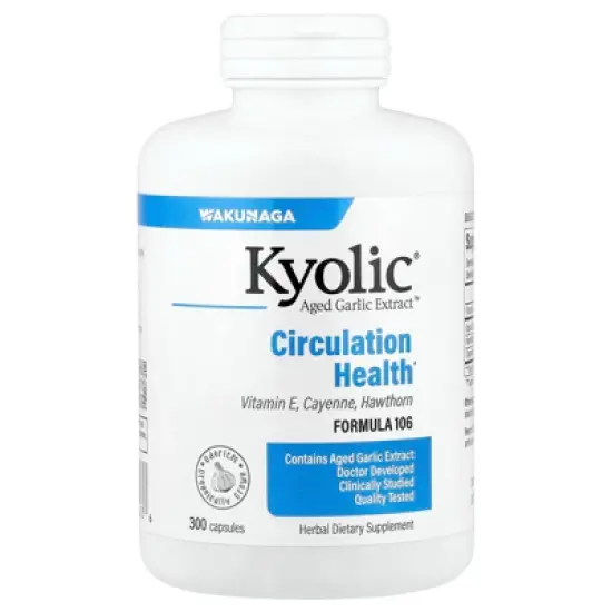 Kyolic Aged Garlic Extract&trade;, Circulation Health, Formula 106, 300 Capsules image {4}