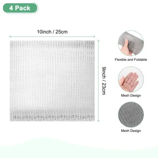 Unique Bargains Plant Root Protector Stainless Steel Durable Reusable Mesh Garden Netting image {2}