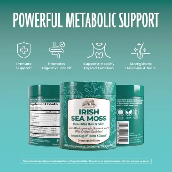 Country Farms Irish Sea Moss Vegan Gummies- 60ct image {3}