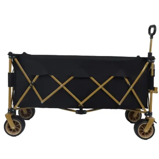 51" Extra long large Heavy-Duty Foldable Utility Wagon - 480lbs Capacity, Patented Ultra-Stable Frame, 1:6 Space-Saving Fold & 7" All-Terrain Wheels image {7}