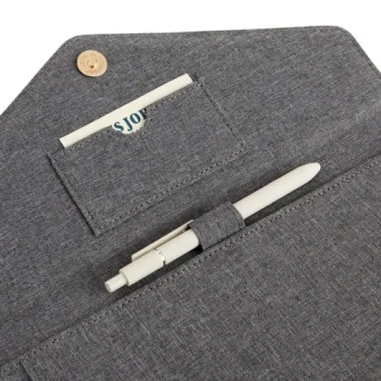 Paper Junkie Professional Legal Notepad Portfolio, Grey Folio Notebook for Office Business Work, Pad Holder Folder Organizer for Documents (12.5x10) image {4}