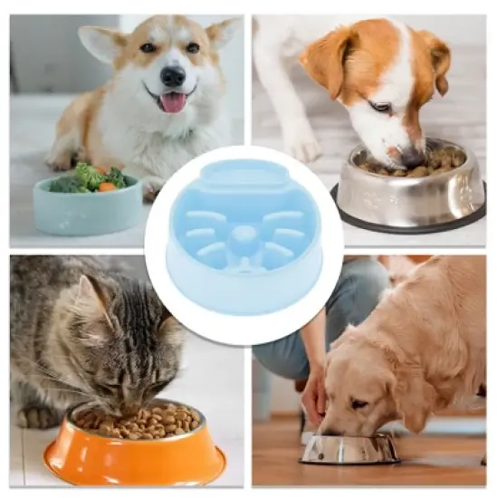 Unique Bargains Cat Shaped Pets Bowl 1 Pc image {3}