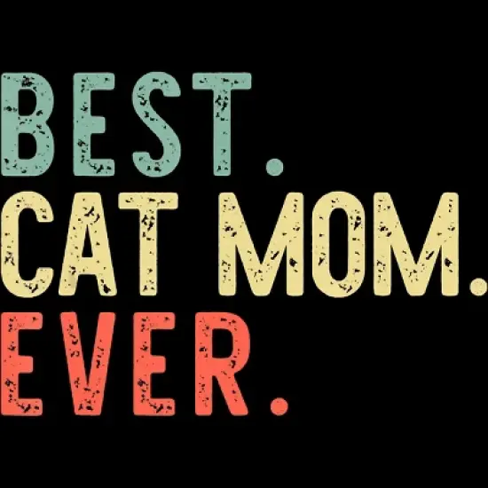 Men's Design By Humans Best Cat Mom Ever Funny Mommy Vintage Gift Christmas T-Shirt By mothersdaygift Tank Top image {1}