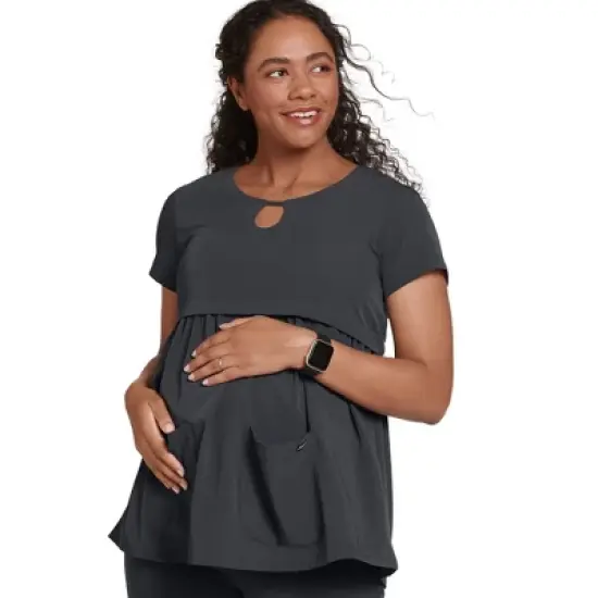 Jockey Women's Empire Waist Maternity Scrub Top image {3}