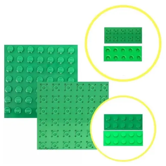 Strictly Briks Toy Building Block Classic Baseplates Brik Tower (34-pieces) image {4}