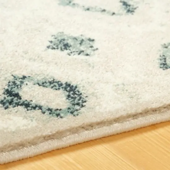 Vintage Rustic Floral Damask Indoor Area Rug or Runner by Blue Nile Mills image {1}