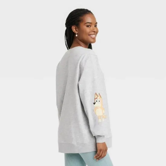 Women's Bluey Graphic Sweatshirt - Gray image {1}