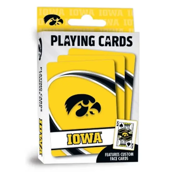 MasterPieces Officially Licensed NCAA Iowa Hawkeyes Playing Cards - 54 Card Deck for Adults image {1}