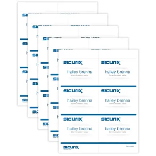 SICURIX Printable Badge Inserts, 4" x 3", 60 Per Pack, 5 Packs image {6}