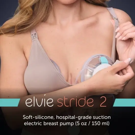 Elvie Stride 2: Hospital-Grade Suction Breast Pump image {1}