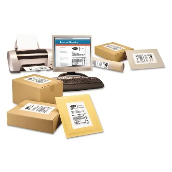 Avery Shipping Labels w/TrueBlock Technology Laser/Inkjet 5.5 x 8.5 White 1000/Box 95900 image {3}