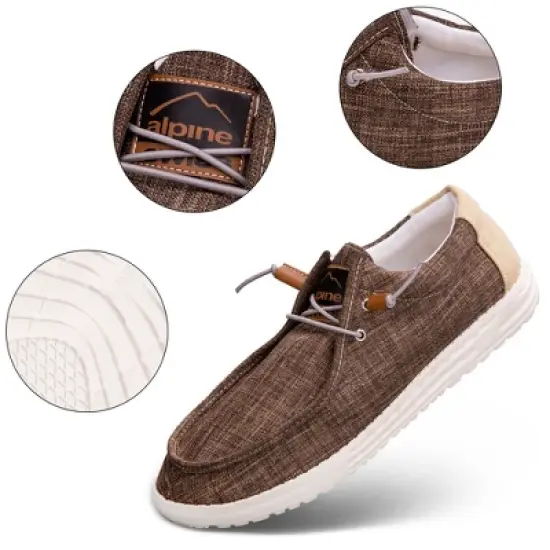 Alpine Swiss Flynn Mens Boat Shoes Casual Slip On Moccasin Loafers Sailing Deck Shoe So Light It Floats On Water image {3}