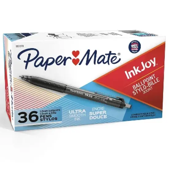 Paper Mate InkJoy 300 RT Retractable Ballpoint Pen 1mm Black 36/Box 1951378 image {6}