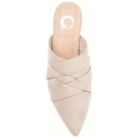 Journee Collection Womens Kalida Slip On Pointed Toe Mules Flats image {3}