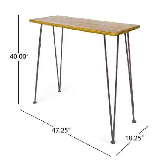 Dexmalle WOOD AND METAL BAR TABLE image {8}