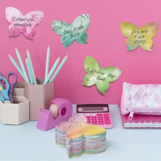 Wrapables Colorful Ethereal Butterfly Sticky Notes (Set of 12) image {4}
