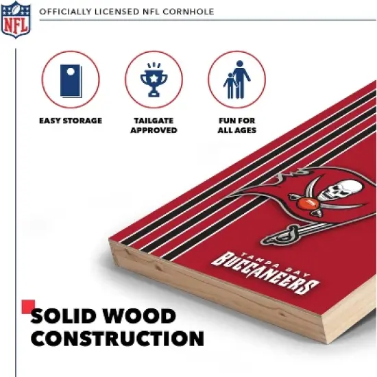 NFL Tampa Bay Buccaneers 2'x3' Wood Cornhole Set image {2}