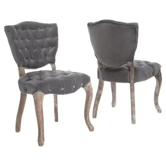 Bates Tufted Dining Chair Set 2ct - Christopher Knight Home image {4}