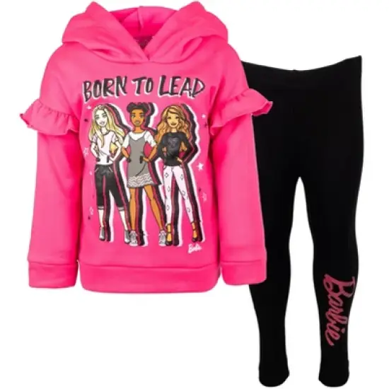 Barbie Girls Fleece Hoodie and Leggings Outfit Set Toddler image {8}