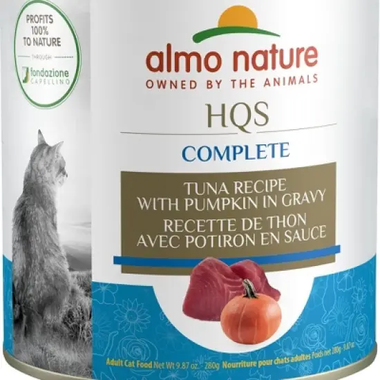 Almo Nature: HQS Complete Cat 12 Pack: Tuna Recipe w/ Pumpkin - 9.87oz Cans image {6}