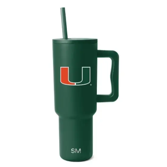 NCAA Miami Hurricanes Simple Modern Trek Tumbler - 40oz image {3}
